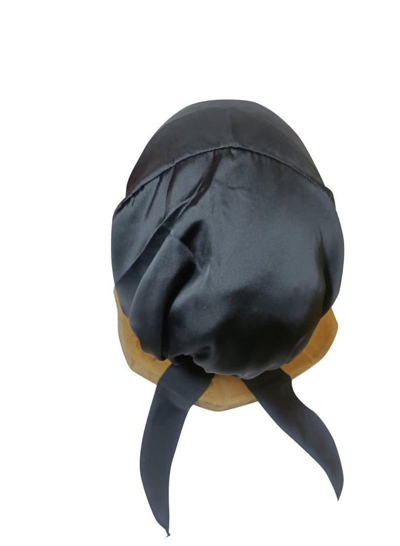 هيرز رباط ساتان HERS 100% – إكسسوار لحماية الشعر والتجاعيد الطبيعية، يقلل الاحتكاك وتكسر الشعر، مثالي للنوم أو تحت الحجاب - Image 2